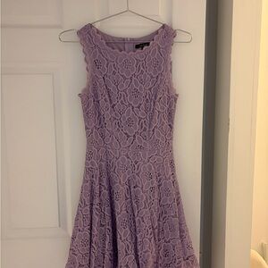 City Studio Lavender Lace/Floral Mini Dress Size 3